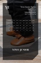 YoYo Junior Hakiki Deri Gri Süet Dış Kürk Detaylı Bebek Patik - 3