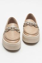 Elle Shoes Naturel Deri Kadın Loafer - 3