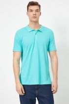 Koton Erkek Nane Yeşili Polo Yaka T-Shirt 0YAM12133LK - 3