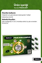 Nondo Folic Acid Complex 30 Yumuşak Jelatin Kapsül (FOLİK ASİT 400 MC, EPA, DEHA, KOLİN, VİTAMİN B2,E10,D) - 4