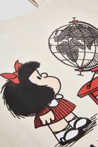 Pull & Bear Mafalda Görselli Tote Çanta - 4