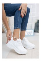 Larasima Kadın Beyaz Sneaker - 3