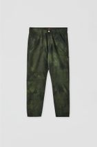 Pull & Bear Yeşil Batik Pantolon - 7