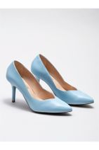 Elle Shoes Mavi Hakiki Deri Kadın Stiletto - 2