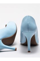 Elle Shoes Mavi Hakiki Deri Kadın Stiletto - 4