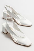 Elle Shoes Beyaz Kadın Topuklu Ayakkabı - 2