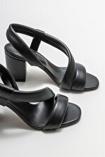 Elle Shoes Siyah Kadın Topuklu Sandalet - 3