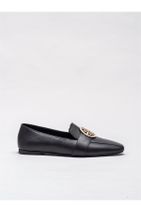 Elle Shoes Siyah Deri Kadın Günlük Ayakkabı - 1