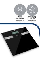 GOLDMASTER Fitmax Geniş Ekranlı Yağ Ölçer Fonksiyonlu Vücut Analizli Tartı Baskül - 3
