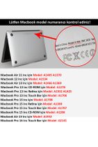 CODEGEN Apple 13" Macbook Pro A1706 A1708 A1989 A2159 A2338 M1 Şeffaf Kılıf Koruyucu Kapak - 3