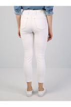 Colin's 760 Dıana Yüksek Bel Dar Paça Super Slim Fit Beyaz Kadın Jean Pantolon - 6