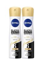NIVEA Kadın Sprey Deodorant Black&white Invisible Ipeksi Pürüzsüzlük,48saat Koruma 150mlx2 - 3
