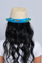 Mossta Kadın Yelken Şeritli Hasır Şapka - 3