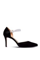 Deery Siyah Süet Topuklu Kadın Ayakkabı - 1