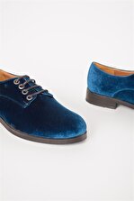 Shoes & More Oxxyo Mavi Loafer Ayakkabı - 4