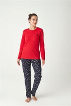 U.S. Polo Assn. Kadın Kırmızı Pijama Takımı - 1