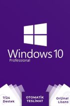 Microsoft Studios Windows 10 Pro Lisans +32&64 Bit Uyumlu +ömür Boyu - 1