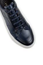 Deery Erkek  Hakiki Deri Mavi Sneaker Ayakkabı - 5