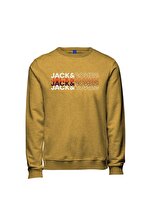 Jack & Jones JORREPEATING SWEAT CREW N Sarı Erkek Sweatshirt 101057603 - 1