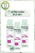 Garnier Mineral Ultra Kuru Sprey Deodorant 3'lü Set - 1