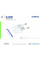 Sunix S-209 Çift Girişli Usb Micro 2.1a Hızlı Şarj Aleti Adaptör Şarj Kablosu - 1
