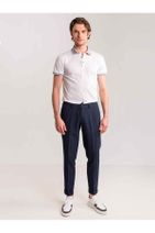 Dufy Beyaz Erkek Slim Fit Düz Casual Polo Yaka Tshirt - 54996 - 3