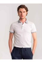 Dufy Beyaz Erkek Slim Fit Düz Casual Polo Yaka Tshirt - 54996 - 1