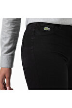 Lacoste Kadın Slim Fit Denim Siyah Pantolon - 5