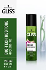 Gliss Bio-tech Güçlendiren Bakım Durulanmayan Sıvı Saç Kremi 200 ml 2'li - 2