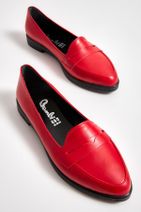 Bambi Kırmızı Kadın Loafer Ayakkabı K01641170009 - 1
