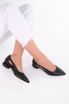 Marjin Kadın Günlük Klasik Topuklu Ayakkabı Evoli siyah - 4
