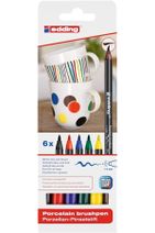 Edding 4200 Porselen Kalemi Standart Ana Renkler (6 LI PAKET) - 1