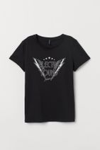 Ladybirds Kadın Siyah Electric Sound Baskılı  T-Shirt - 1