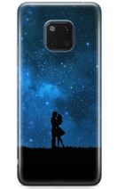 Zipax Samsung Galaxy A91 Kılıf Gece Ve Yarasa Desenli Baskılı Silikon Kilif - Mel-109518 - 3