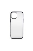 Apple Iphone 12 Mini Uyumlu Kılıf Ultra Ince Hafif Buzlu Sırt Renkli Kenar Yumuşak Silikon - 1