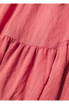 MANGO Woman Kadın Mercan Kırmızısı Fırfırlı Triko Elbise - 6