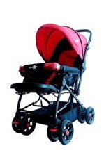 Comfymax Çift Yönlü Bebek Arabası - Kırmızı - 1