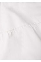 MANGO Woman Kadın Beyaz Balon Kollu Pamuklu Elbise - 7