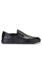 Nevzat Onay Hakiki Deri Siyah Sneaker Erkek Ayakkabı -10765- - 1