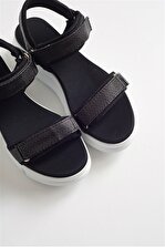 LuviShoes Kadın Siyah Sandalet - 3