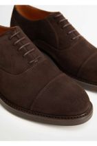 MANGO Man Erkek Koyu Kahverengi Ayakkabı 77050163 - 4