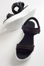 LuviShoes Kadın Siyah Sandalet - 1
