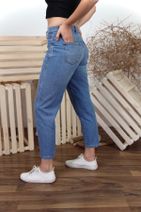 La Femmina Açık Mavi Pat Dikiş Detaylı Mom Jeans - 4