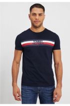 Tommy Hilfiger Men's Stripe Print Logo Erkek T-shirt - 1