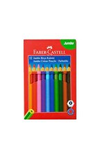 Faber Castell Jumbo Kuru Boya 12 Renk Köşeli - 1