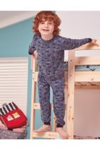 Donella Karışık Arabalar Baskılı Erkek Çocuk Pijama - P3005 - 3