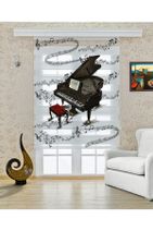 Perdecizade Piano Baskılı Zebra Perde 140x240 cm - 2