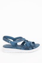 Bellacomfort Shoes Kadın Mavi Hakiki Deri Sandalet - 3