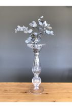 GLASSELLA El Yapımı,vazo, Dekoratif Cam Vazo, Çiçeklik 44cm - 1