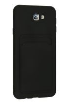 Samsung Galaxy J7 Prime Kılıf Kelvin Kartvizitli Silikon - Siyah - 3